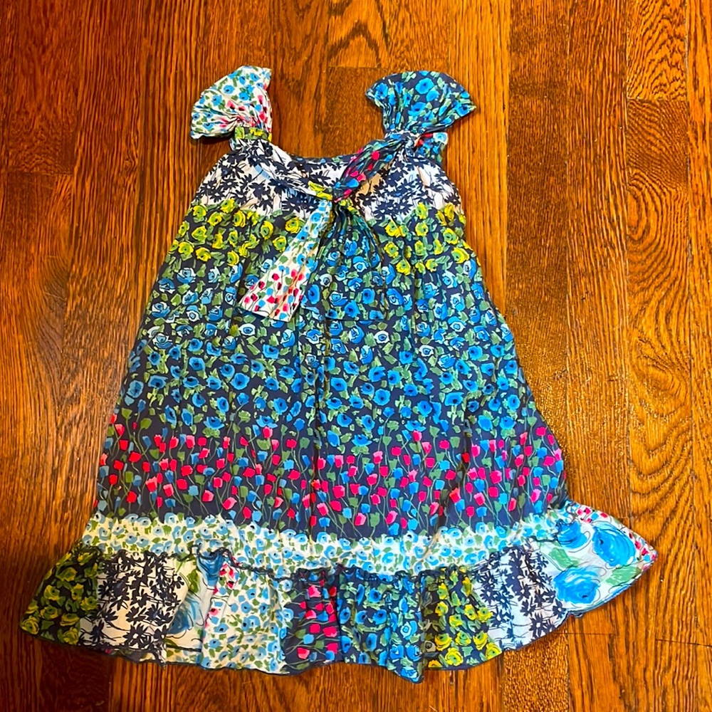 Zara toddler girl floral dress with bows and ruffles